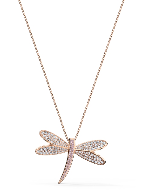 

SWAROVSKI White Rose Gold-Plated Eternal Flower Necklace