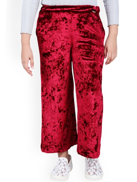

One Friday Girls Red Parallel Trousers