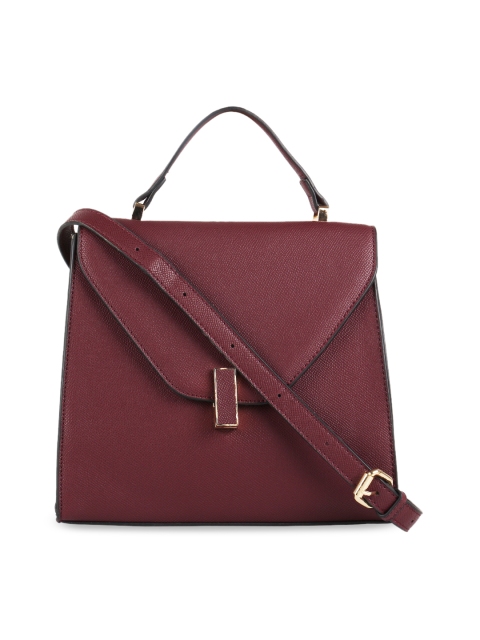 

Addons Burgundy Solid Satchel