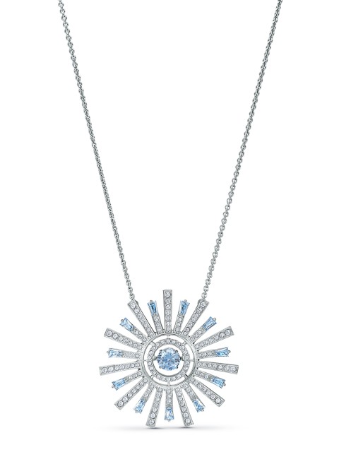 

SWAROVSKI Blue & Silver-Toned Rhodium-Plated Alloy Necklace
