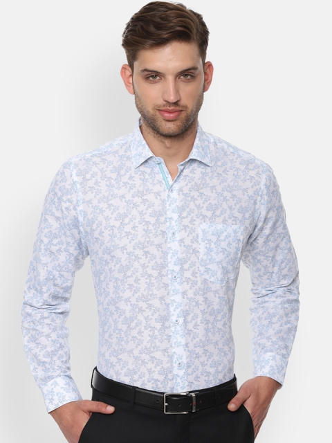 

Van Heusen Men Blue Regular Fit Printed Formal Shirt