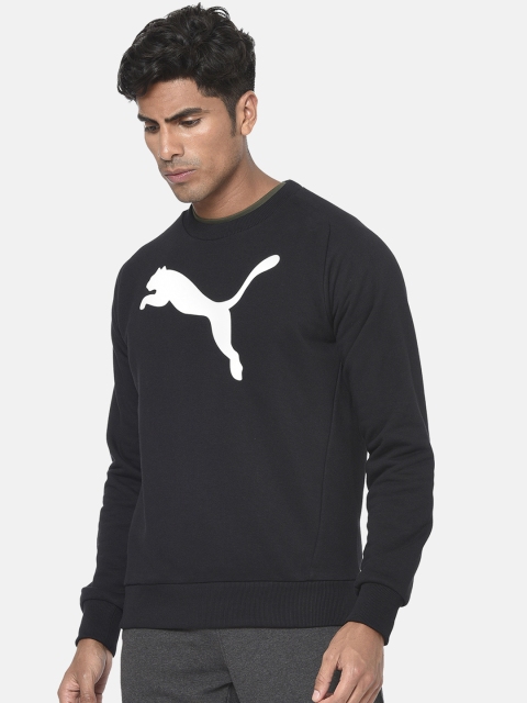 

Puma Men Black Printed Active KA Crew Sweatshirt