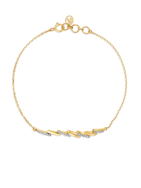 

Mia by Tanishq Women 14KT Gold Bracelet with Intricate Pave Detailing & Diamonds