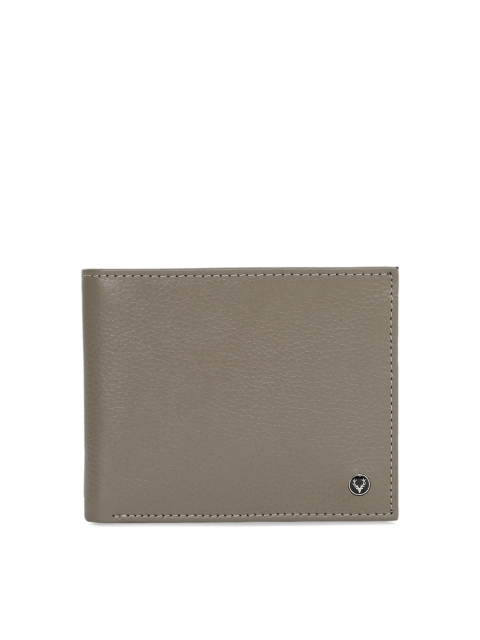 

Allen Solly Men Grey Textured Two Fold Leather Wallet