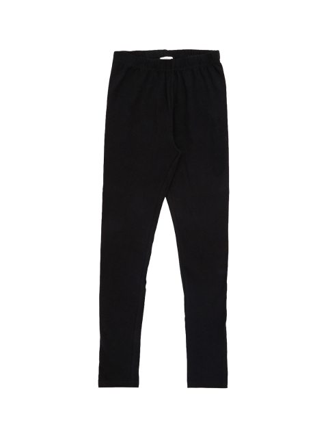 

Pantaloons Junior Girls Black Solid Skinny-Fit Leggings