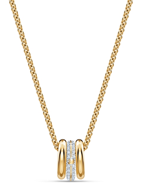 

Swarovski Necklace Stone Pendant Chain Crystal Mix, Gold