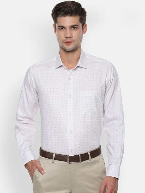 

Van Heusen Men White Regular Fit Printed Formal Shirt