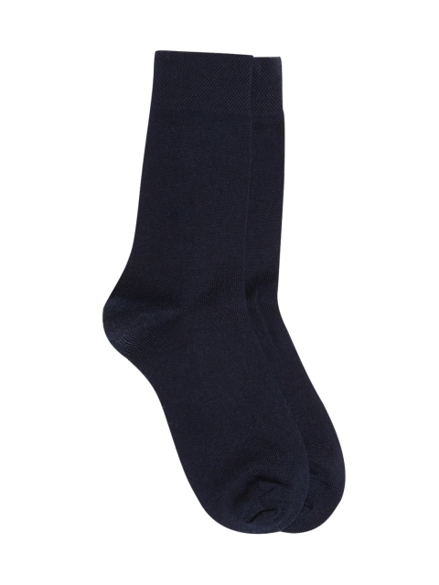 

Kosha Men Navy Blue Solid Pure Merino Wool Socks