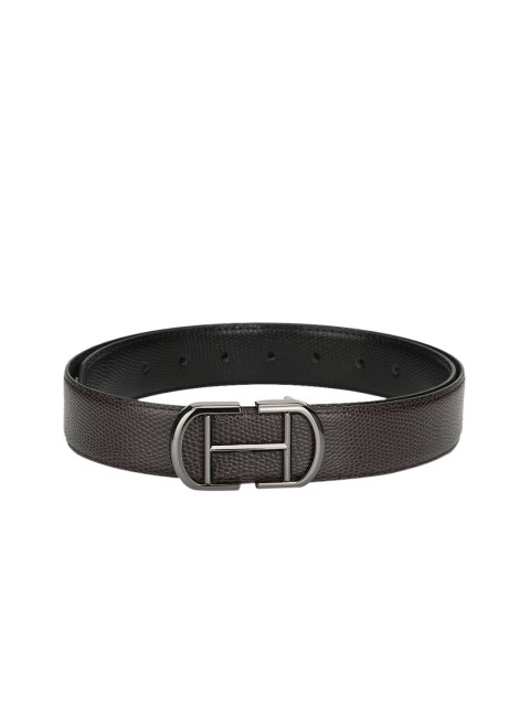 

Calvadoss Men Brown & Black Textured Belt