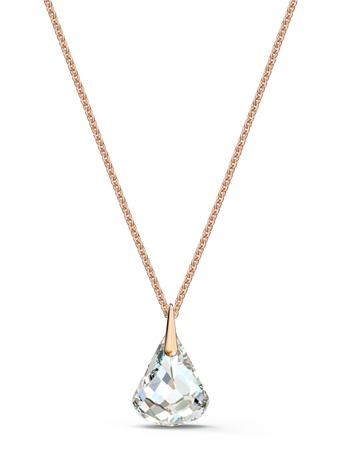 

SWAROVSKI Rose Gold-Plated & White Alloy Necklace