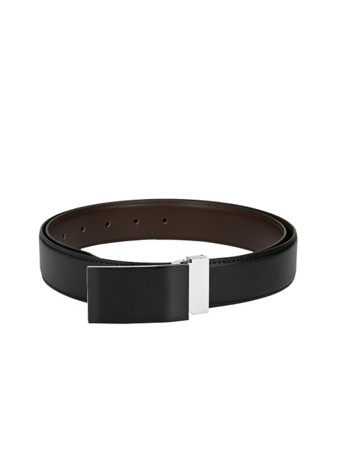 

Calvadoss Men Black Textured Belt