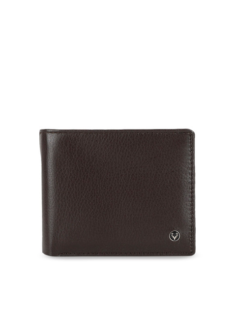 

Allen Solly Men Brown Solid Leather Two Fold Wallet