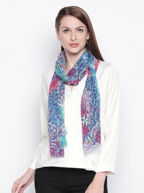 

Style Quotient Women Blue & Pink Printed Stole
