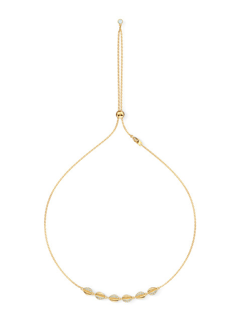 

SWAROVSKI White Gold-Plated Shell Choker Necklace