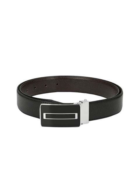 

Calvadoss Men Black Textured Belt