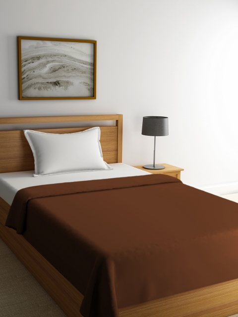 

Portico New York Brown Solid AC Room 300 GSM Single Bed Blanket