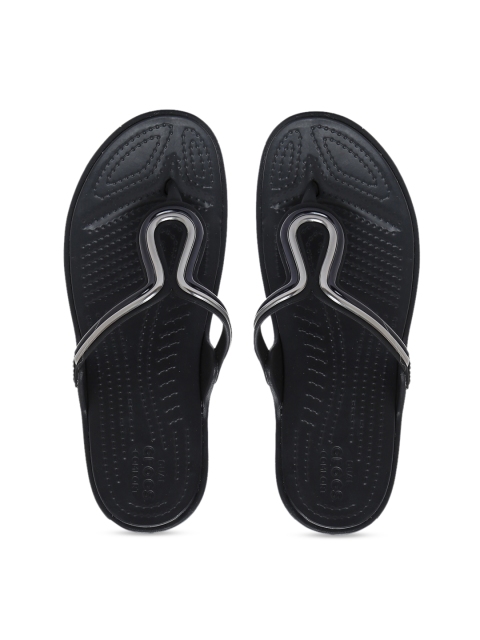 

Crocs Sanrah Women Black Solid Slip-On