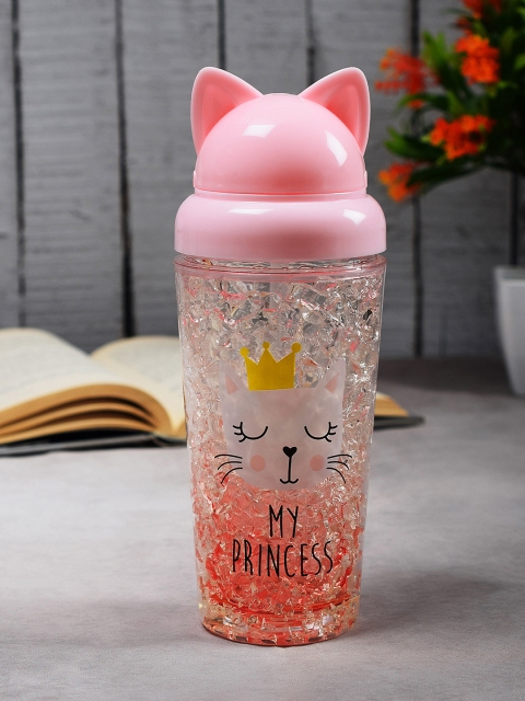 

Archies Pink & Transparent Printed Sipper Bottle With Freezing Gel