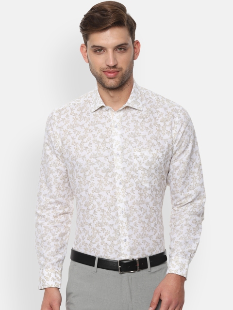 

Van Heusen Men White Regular Fit Printed Formal Shirt