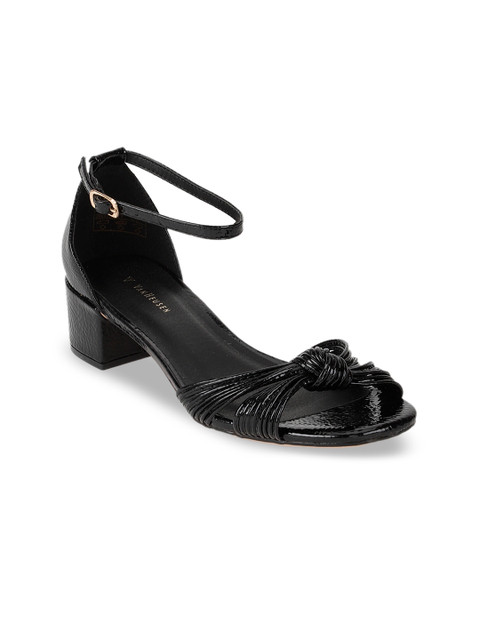 

Van Heusen Woman Women Black Solid Sandals