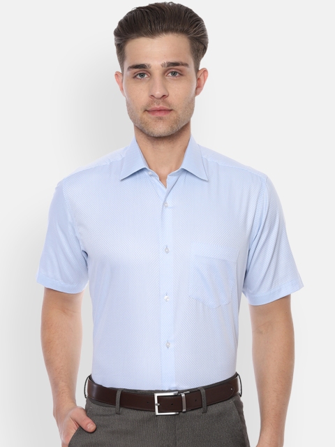 

Van Heusen Men Blue Regular Fit Printed Formal Shirt