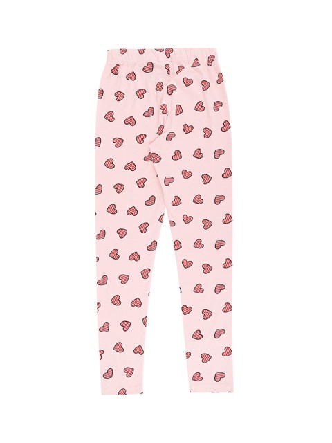 

Pantaloons Junior Girls Pink & Red Printed Leggings
