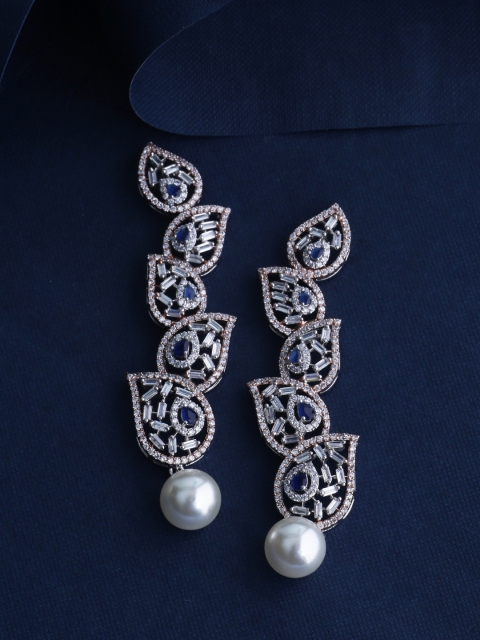 

Tistabene Gold-Plated Leaf Shaped Drop Earrings