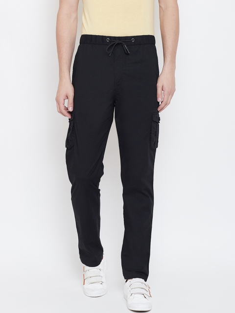 

Octave Men Black Solid Track Pants