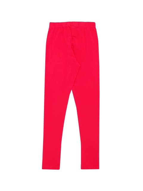 

Pantaloons Junior Girls Pink Solid Skinny-Fit Leggings