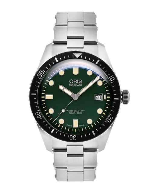 

Oris Men Green Oris Diving Divers Sixty Five Analogue Watch 01 733 7720 4057-07 8 21 18
