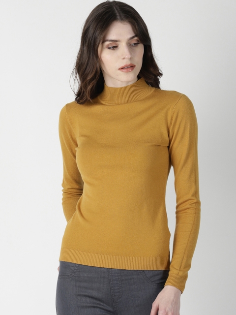 

Deal Jeans Women Mustard Yellow Solid Top