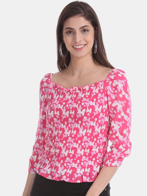 

Sugr Women Pink Printed Top