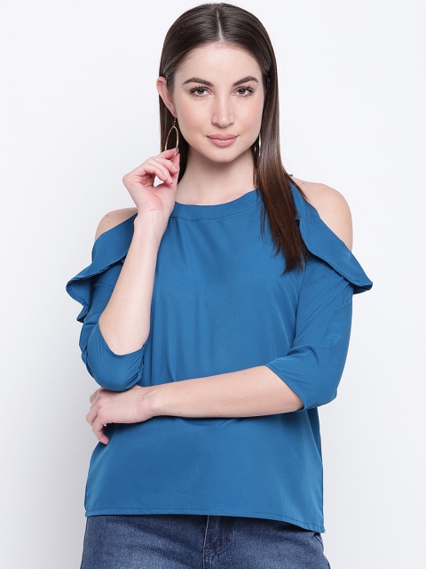

Mayra Women Blue Solid Top