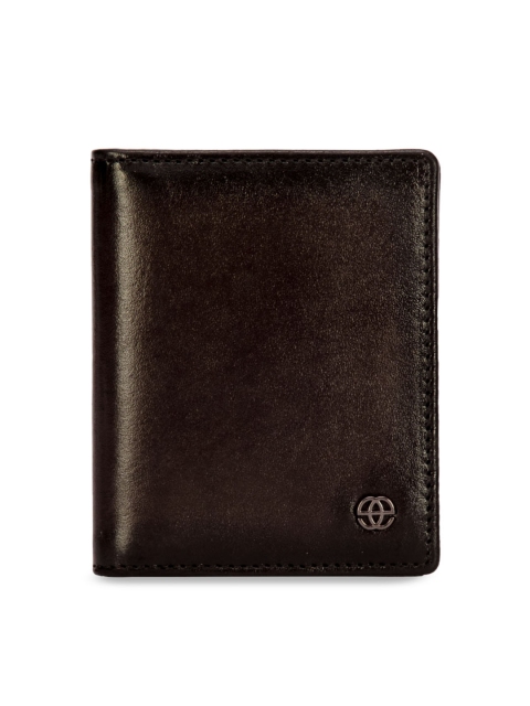 

Eske Men Brown Solid Leather Card Holder