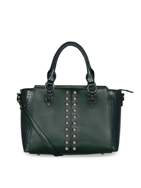 

ESBEDA Green Crocodile Skin Textured Handheld Bag