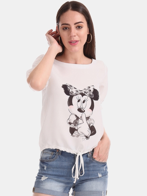 

Sugr Women White Printed Top
