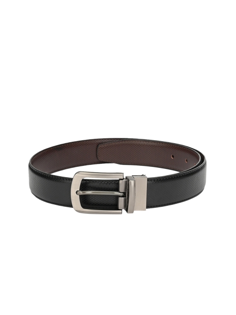 

Calvadoss Men Black & Brown Reversible Textured Belt