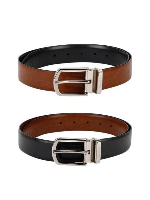 

Allen Solly Men Black & Brown Solid Reversible Belt