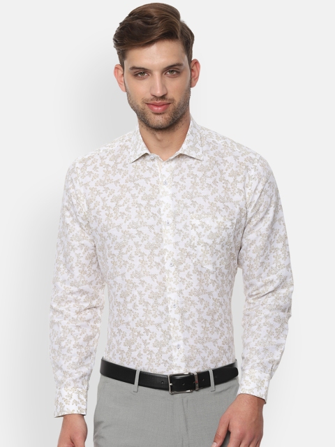 

Van Heusen Men White Regular Fit Printed Formal Shirt