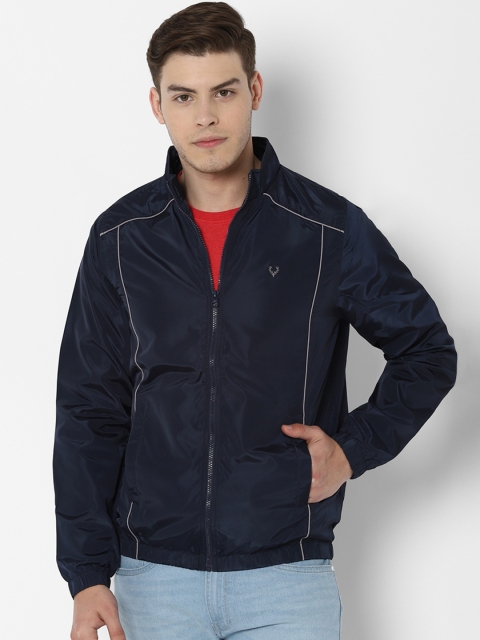 

Allen Solly Men Navy Blue Solid Padded Jacket
