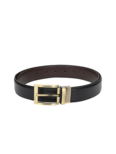 

Calvadoss Men Black & Brown Textured Belt