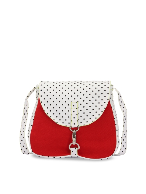 

Vivinkaa Red & White Printed Sling Bag
