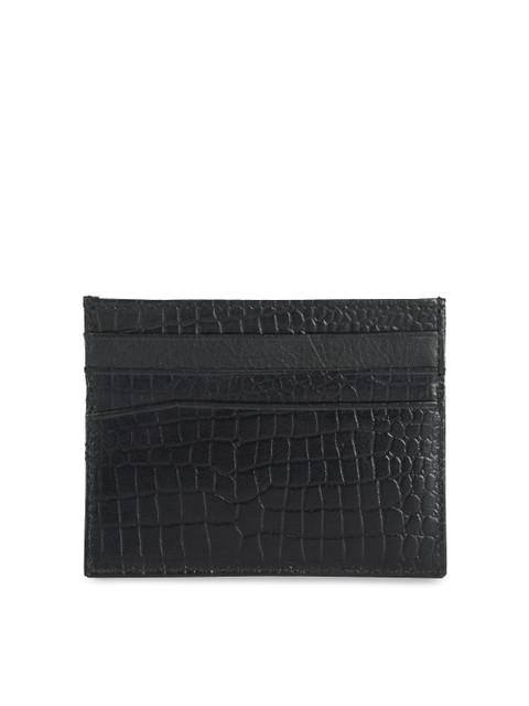 

Aditi Wasan Unisex Black Textured Card Holder