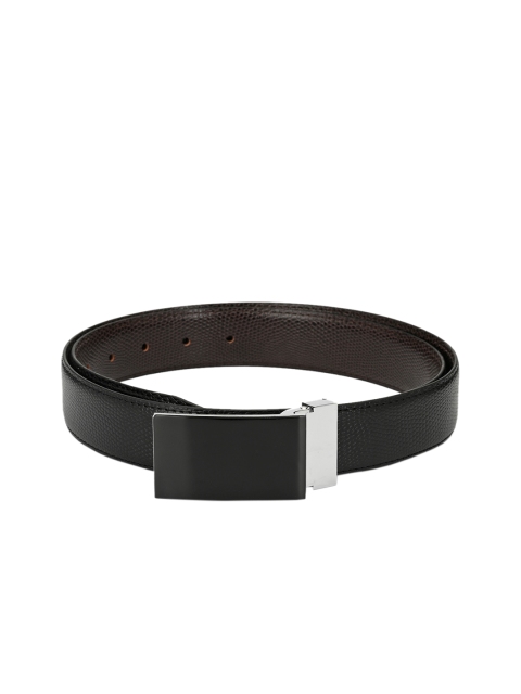 

Calvadoss Men Black Textured Belt