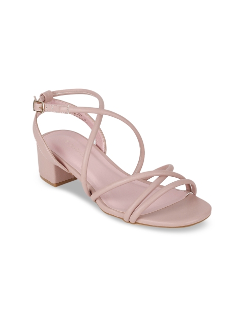 

Van Heusen Woman Women Pink Solid Block Heels