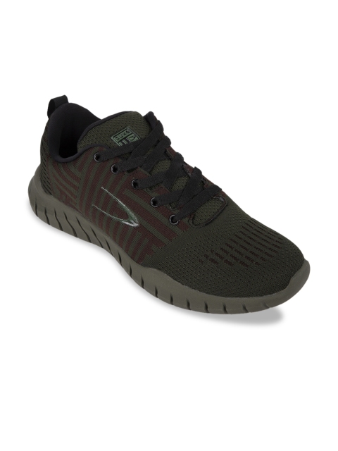 

Duke Men Olive Green & Brown Textile Training or Gym Shoes