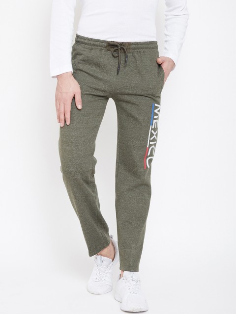 

Duke Men Olive Solid Track Pants