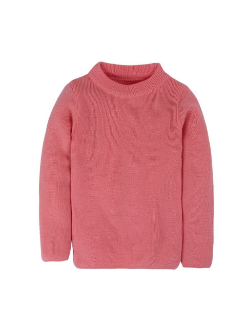 

RVK Unisex Peach-Coloured Solid Pullover