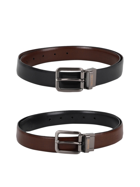 

Allen Solly Men Black & Brown Solid Reversible Belt