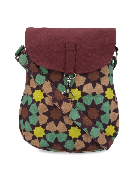 

Vivinkaa Multicoloured Printed Sling Bag, Multi